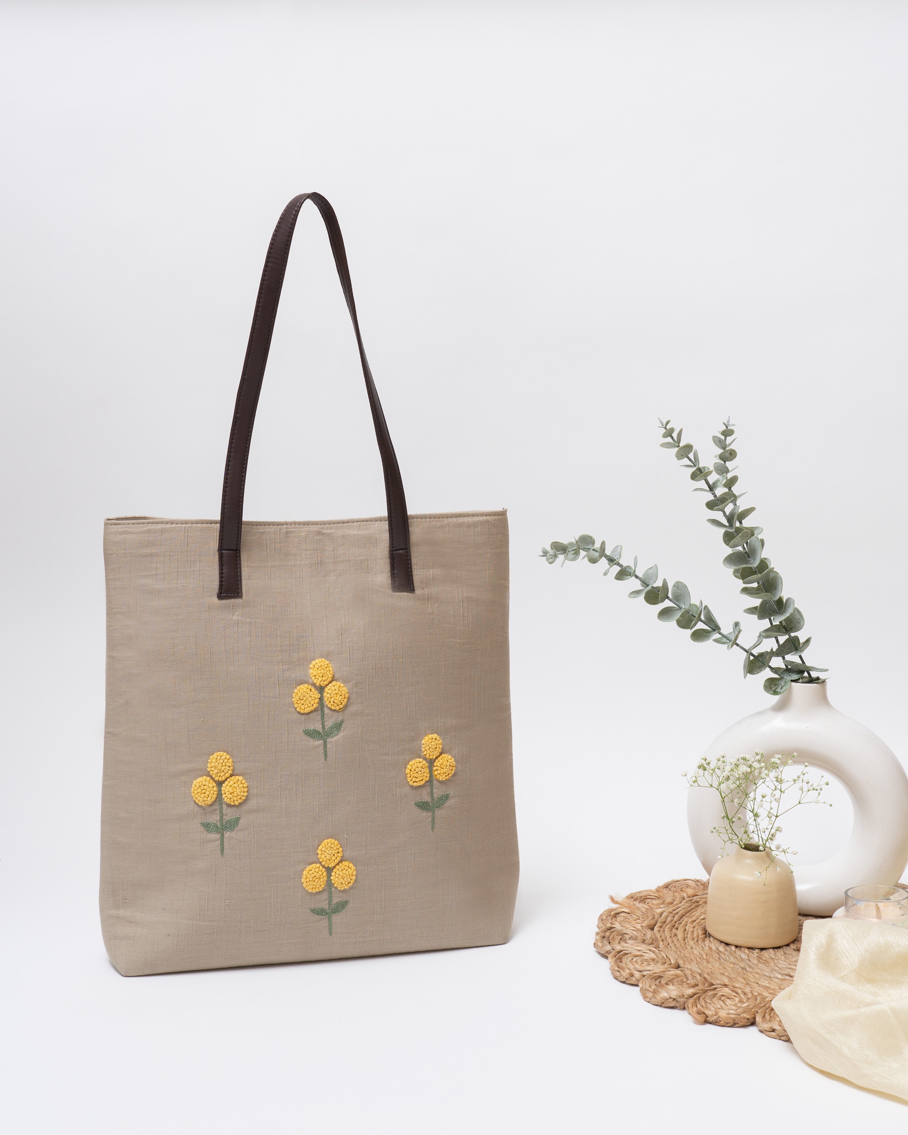 Yellow Field Tote Bag