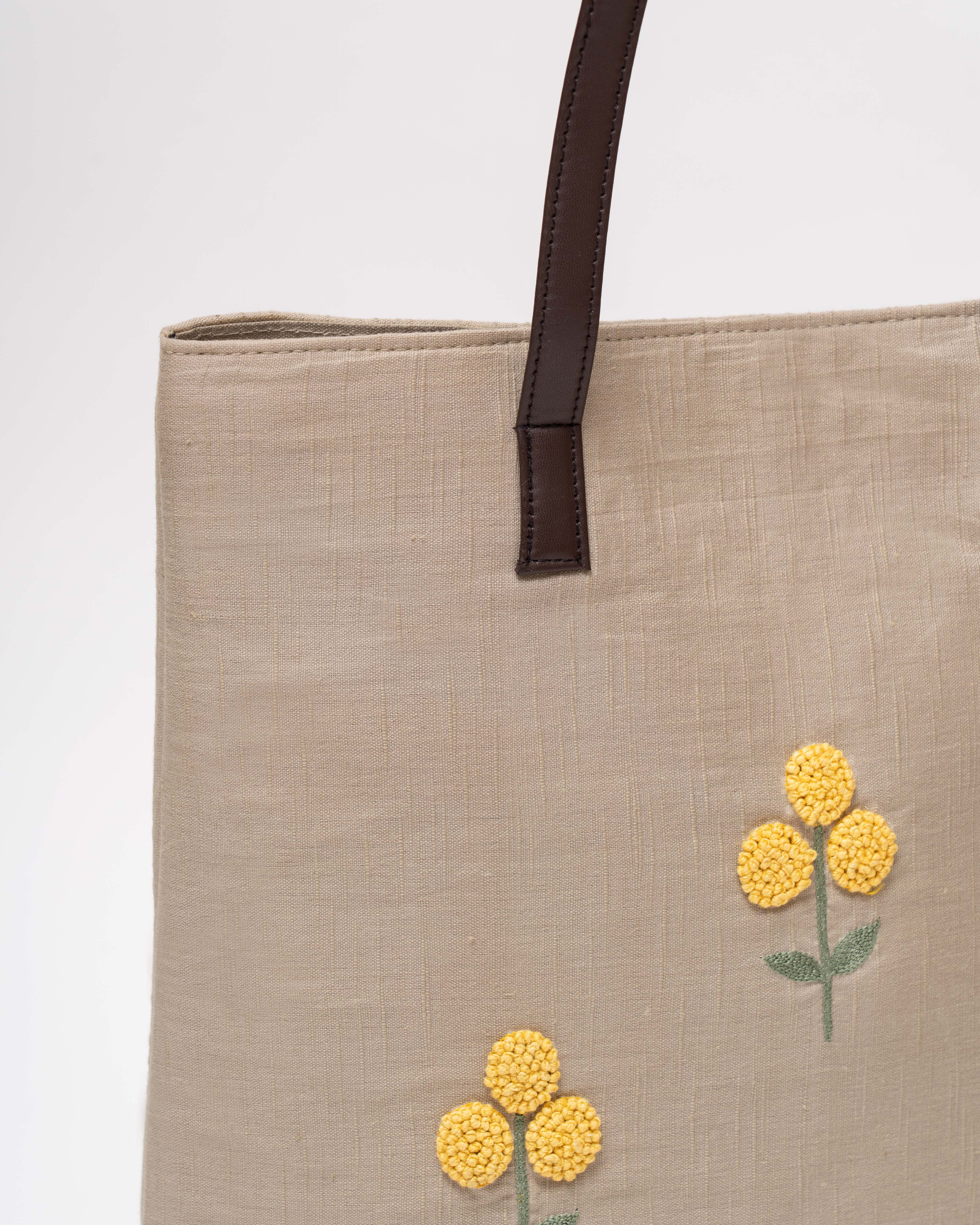 Yellow Field Tote Bag