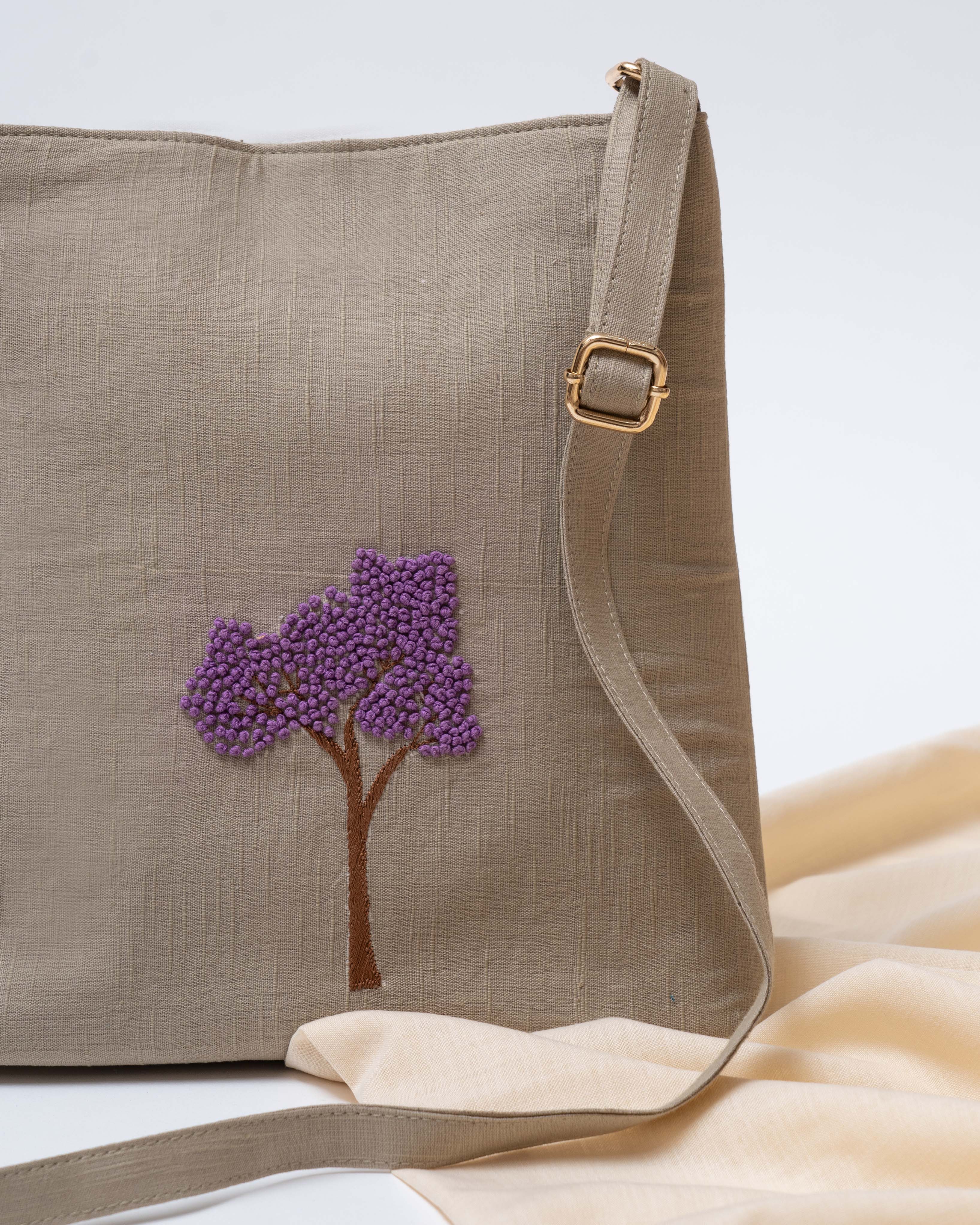 Lavender Tree Sling Bag