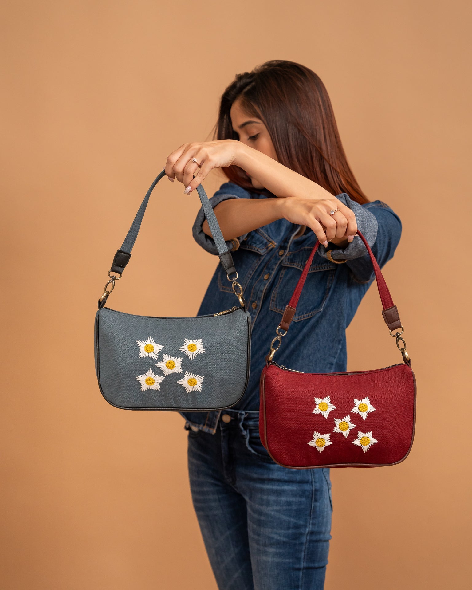 Sunny Side Up Dainty Bag - Burnt Red
