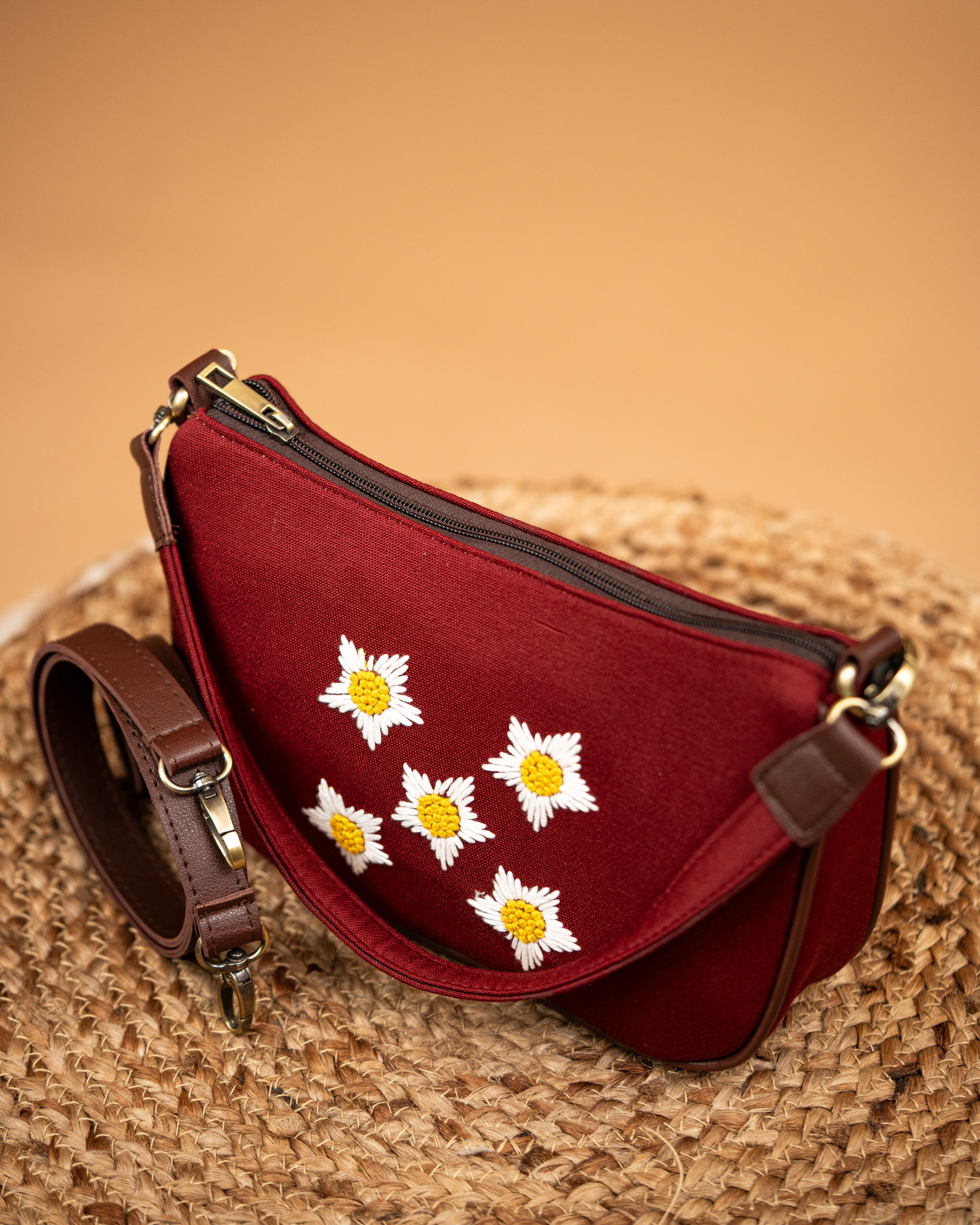 Sunny Side Up Dainty Bag - Burnt Red