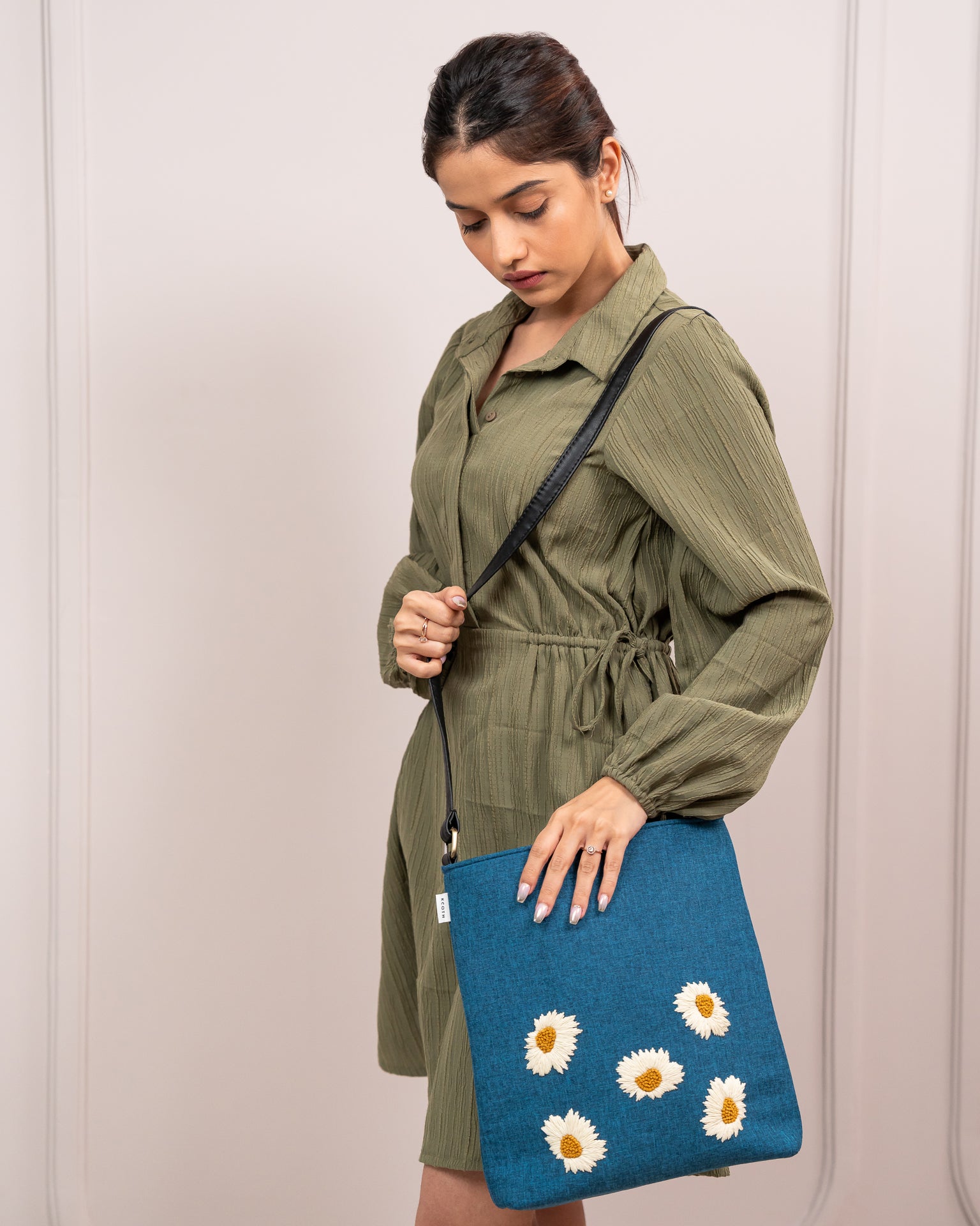 Sunflower Blue Sling Bag