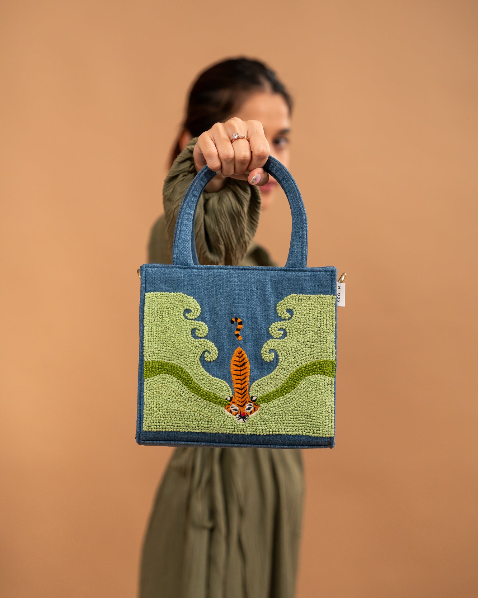 Tiger In a Pond Mini CarryAll