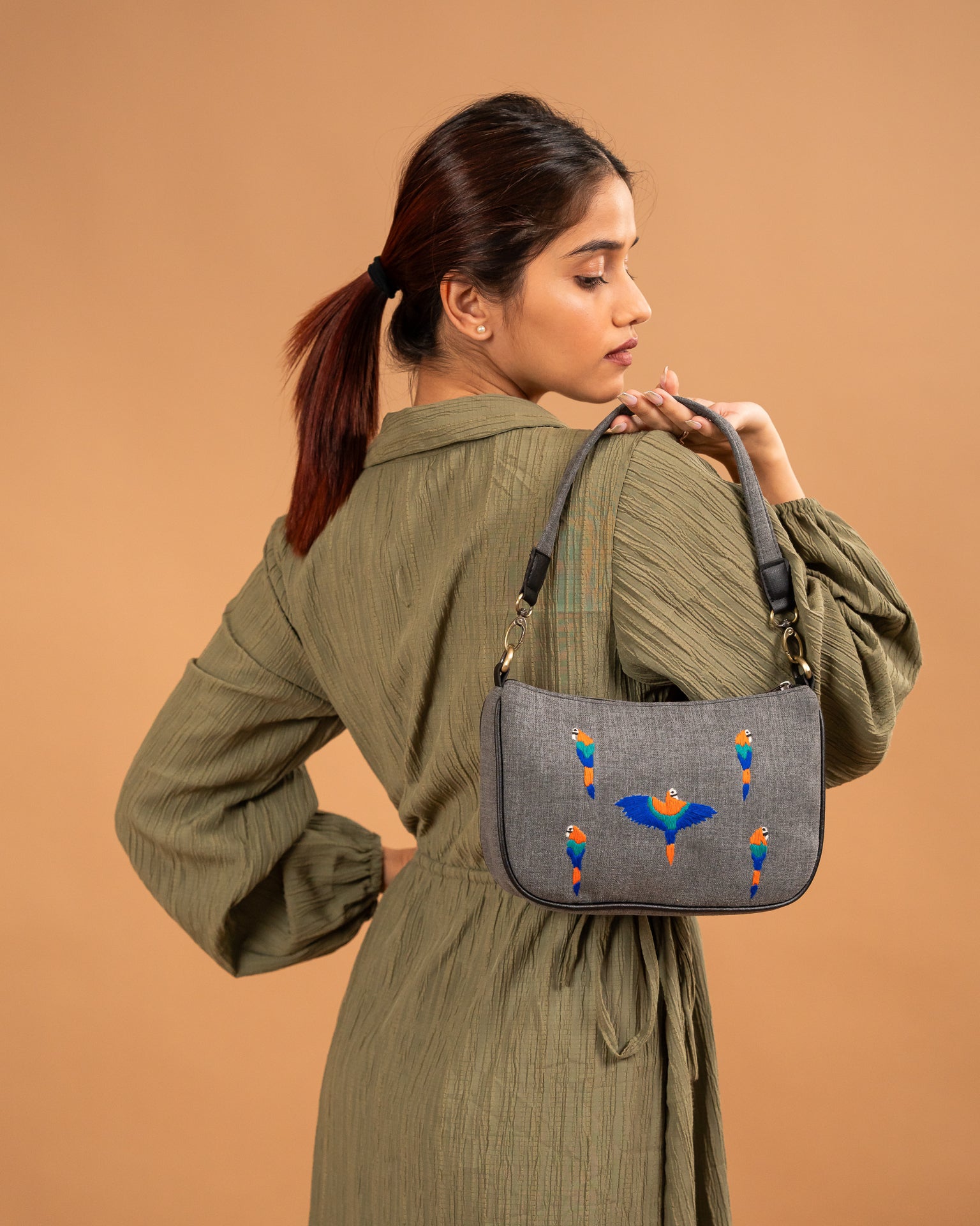 Tropical Bird Dainty Bag