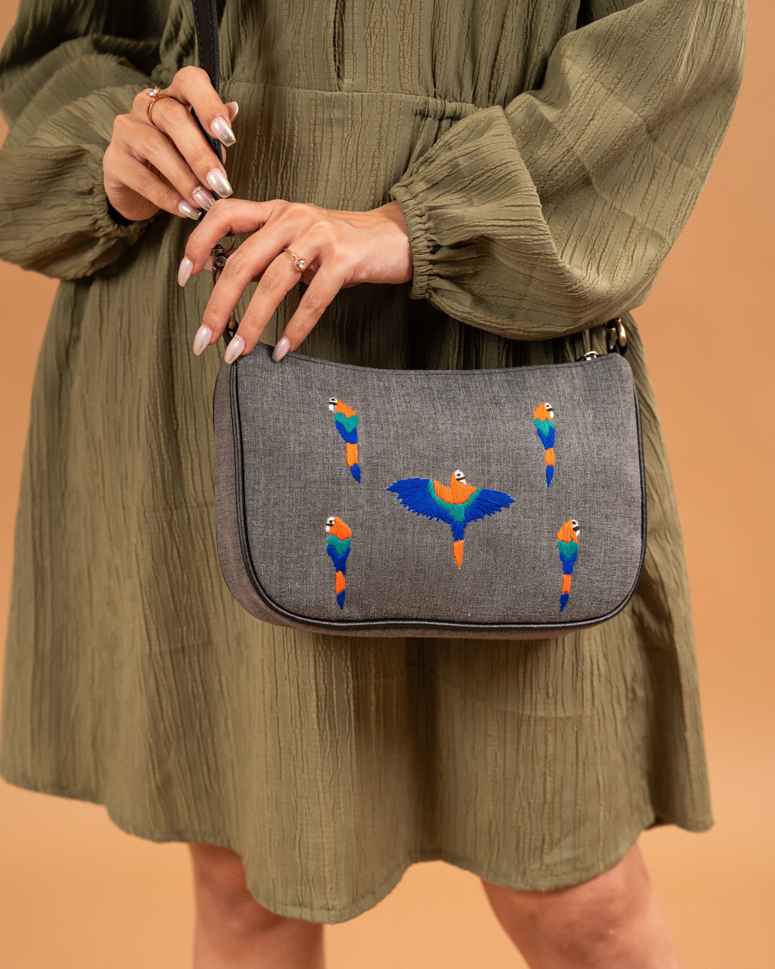 Tropical Bird Dainty Bag