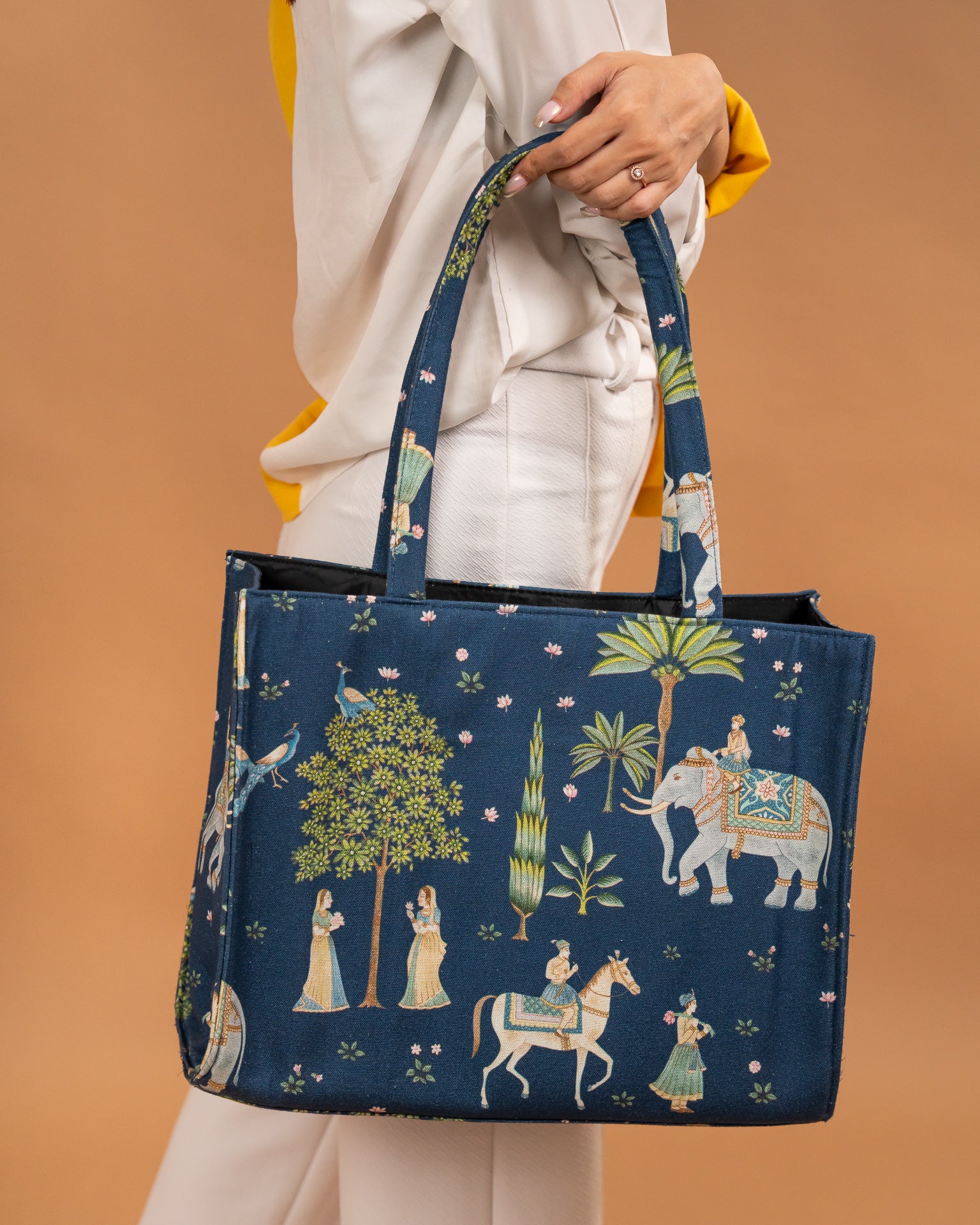 Sakhi Navy Blue City Tote