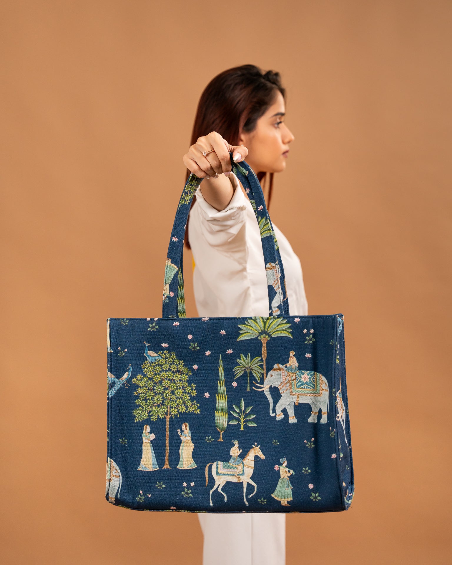 Sakhi Navy Blue City Tote