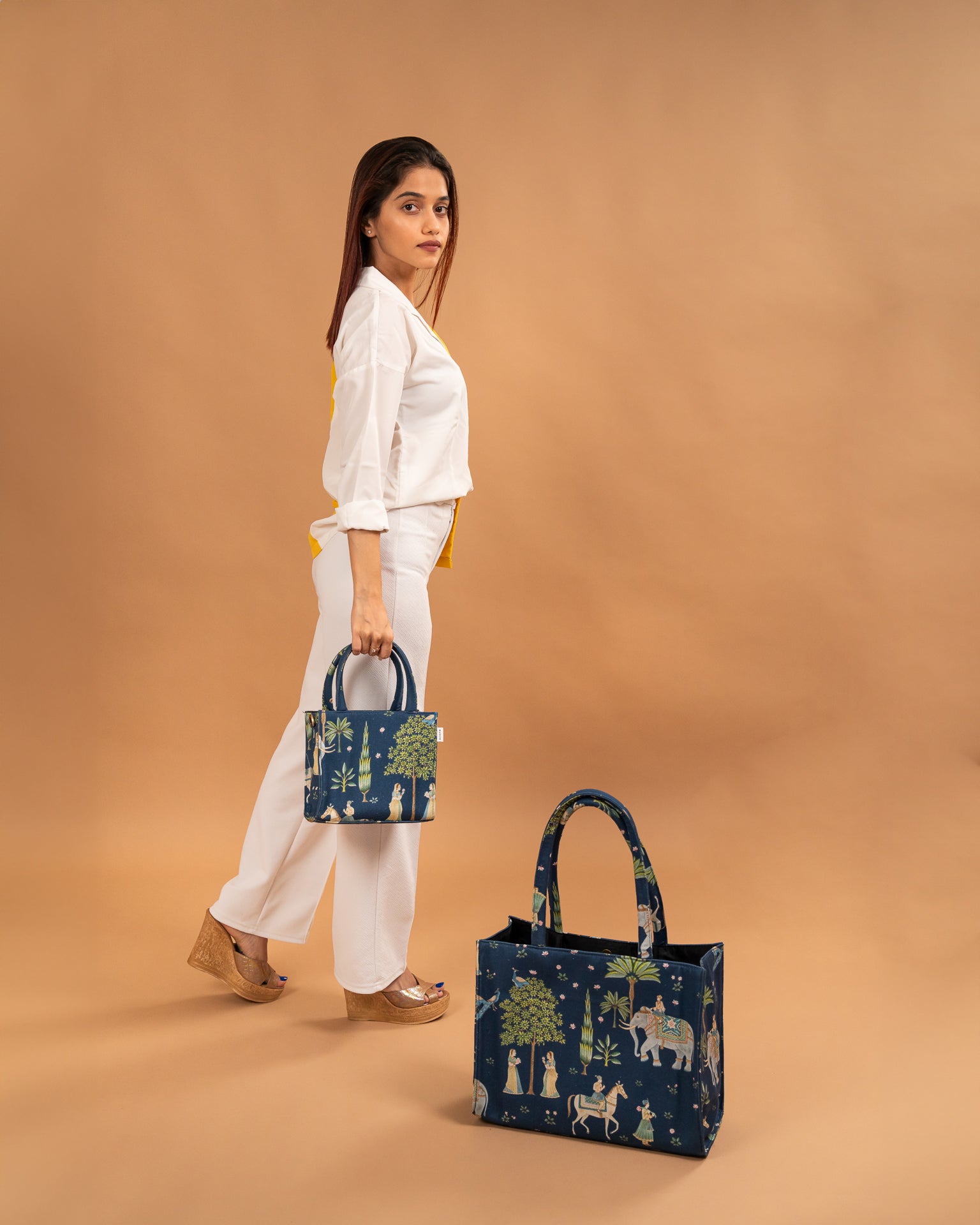 Sakhi Navy Blue Mini CarryAll