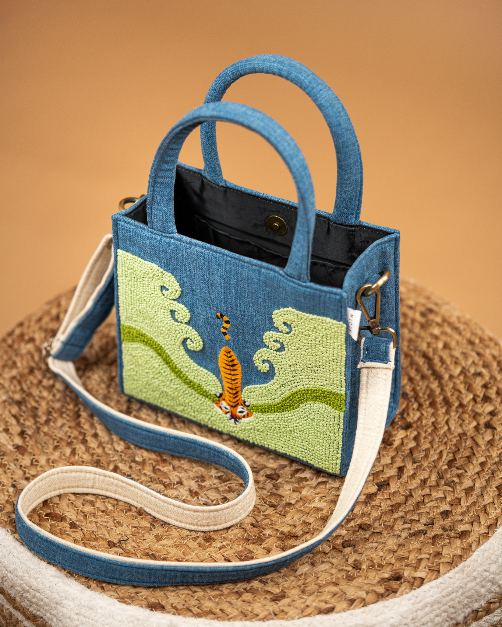 Tiger In a Pond Mini CarryAll