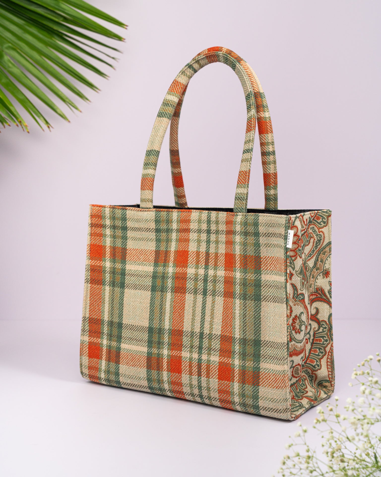 Checkered Charm City Tote