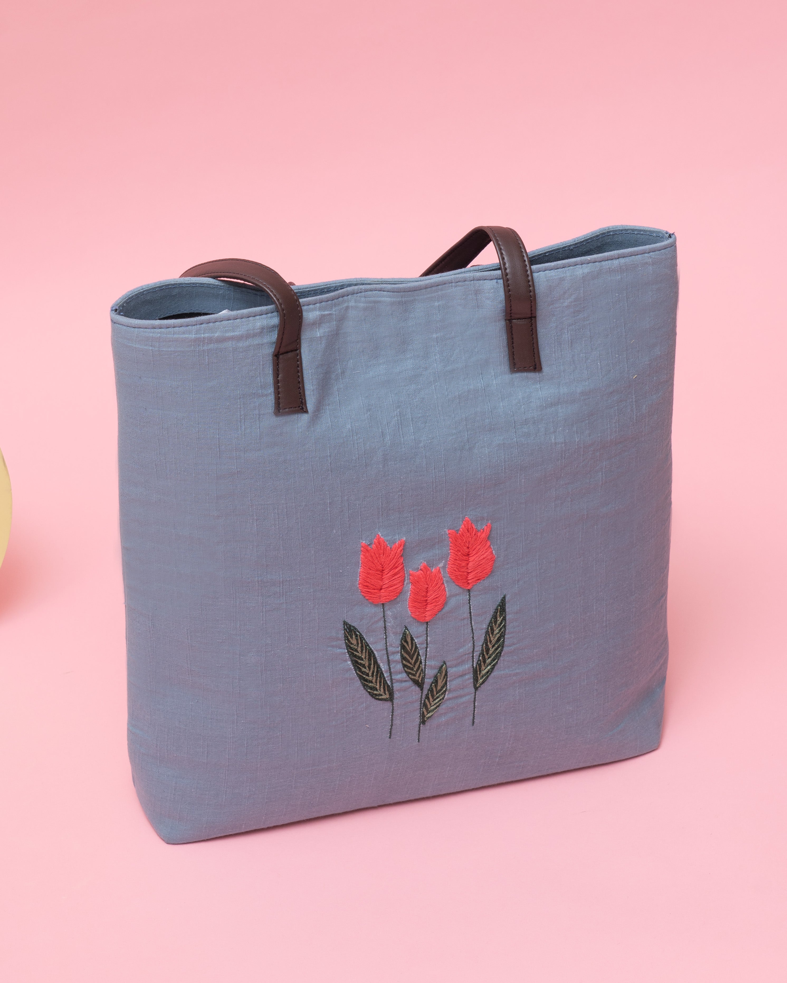 Pink Tulip Tote Bag