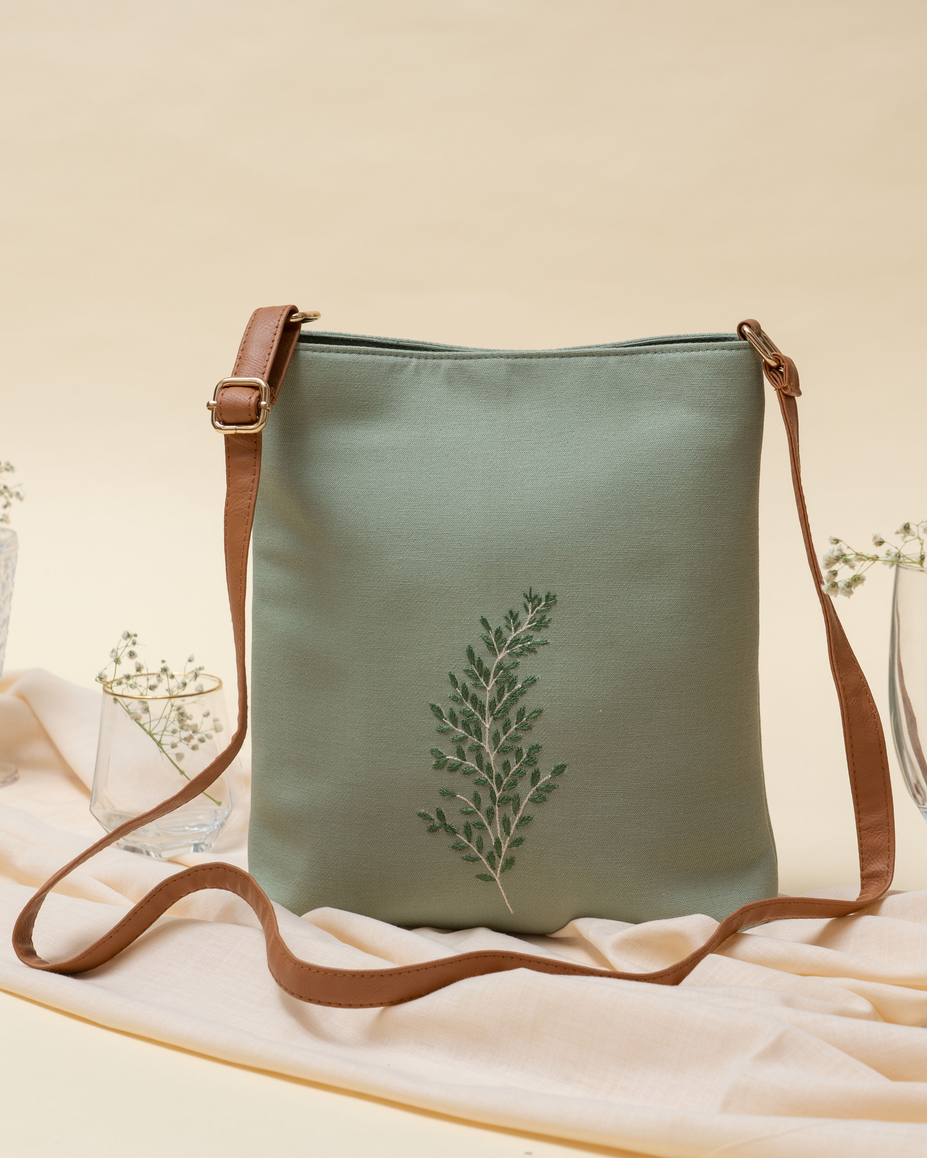 Lush Green Sling Bag
